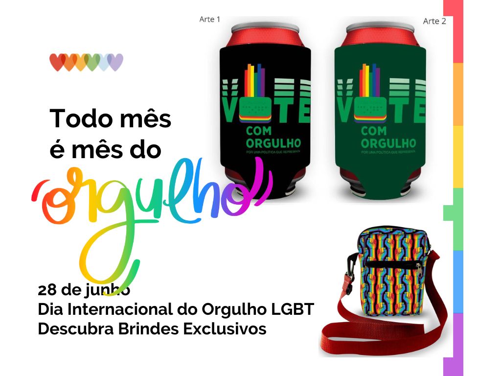Post Brindes para o Dia Internacional do Orgulho LGBT: Explore Diversas Opções Únicas e Personalizadas