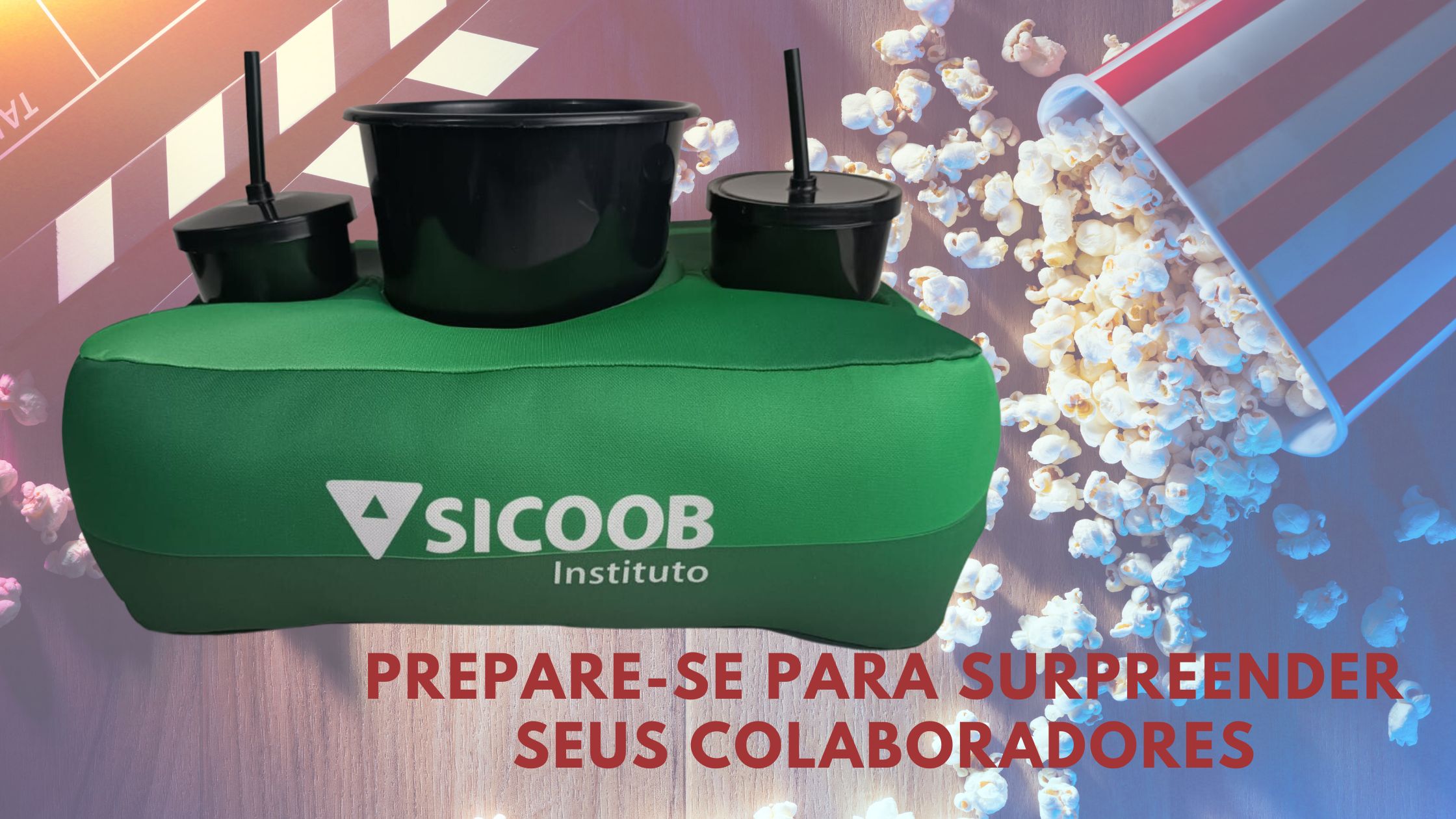 Post Suporte para Balde de Pipoca e Copo + Almofada Pipoca Por Que Optar por Almofada Porta Pipoca para Brinde Promocional?