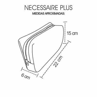 Medidas Necessaire com Bolso Personalizada