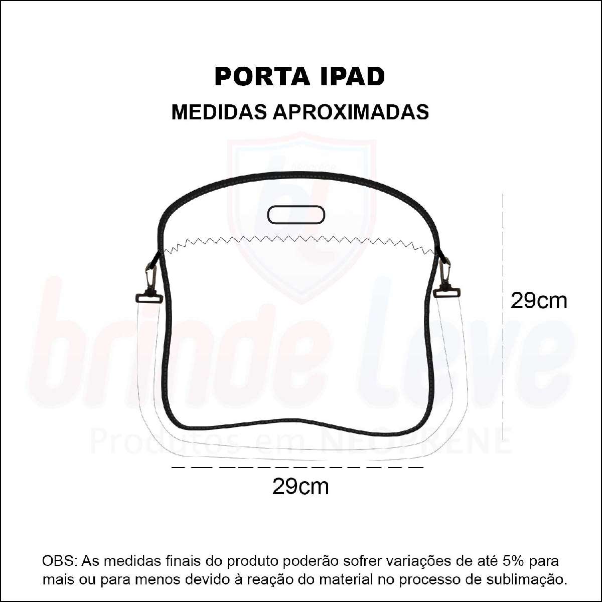 Medidas Porta iPad Personalizado