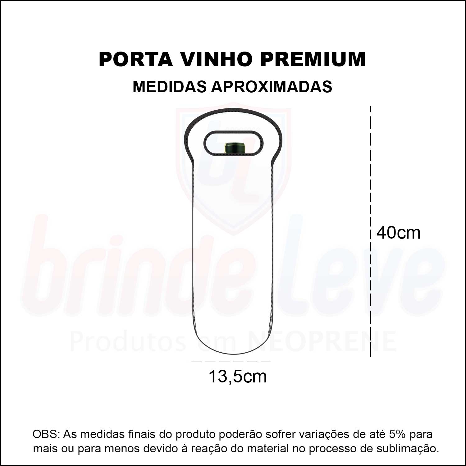 Medidas Porta Vinho Premium Personalizado