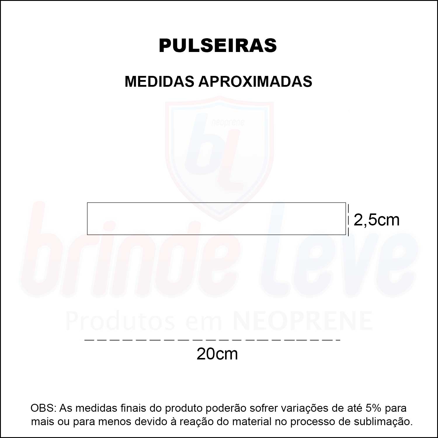 Medidas Pulseiras Personalizadas