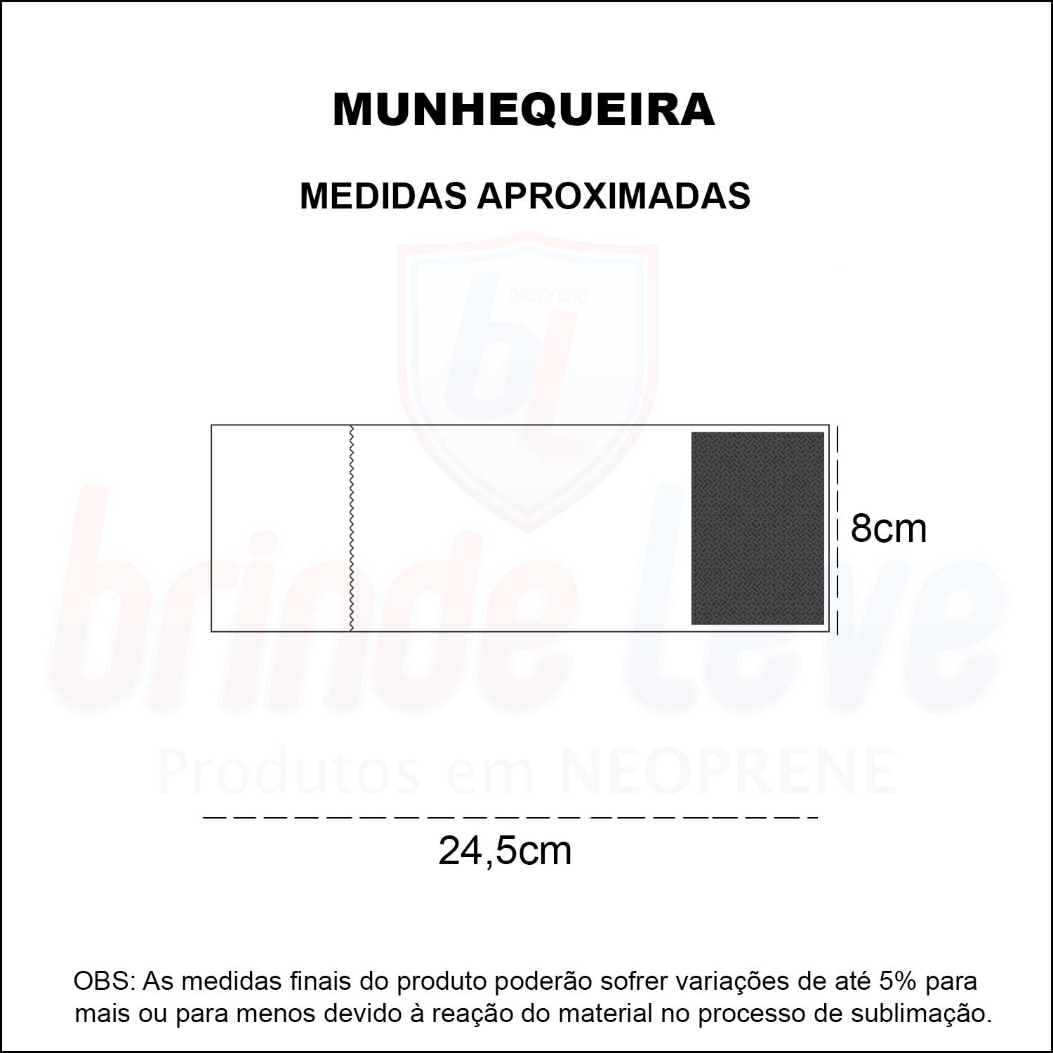 Medidas Munhequeira Personalizada