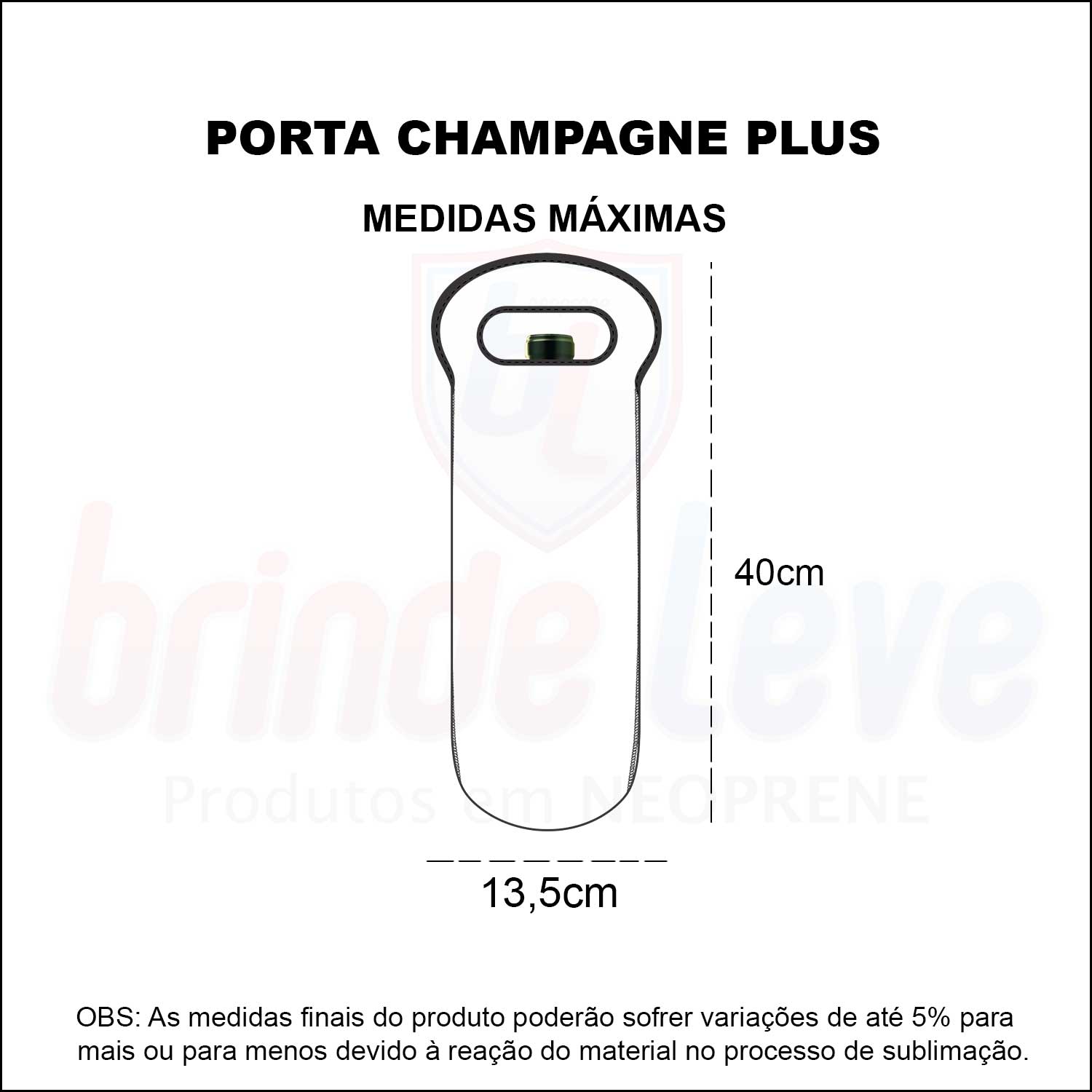 Medidas Porta Champagne Plus Personalizado