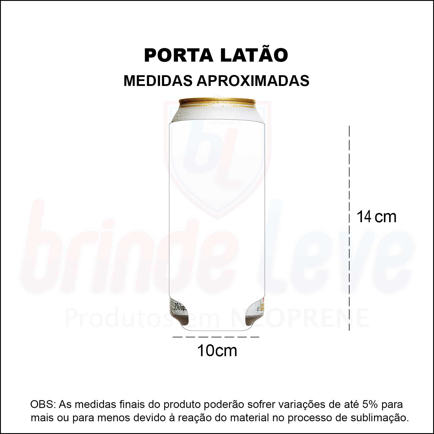 Medidas Porta Latão Personalizado