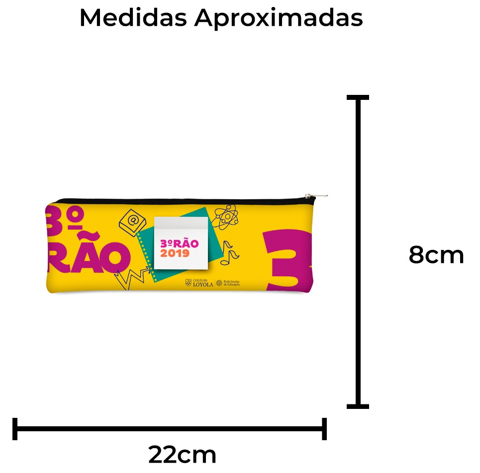 Medidas Necessaire Higiene Bucal em Isoflex Personalizada