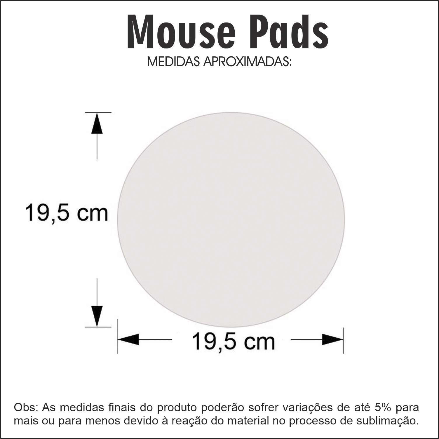 Medidas Mouse Pad Redondo Personalizado