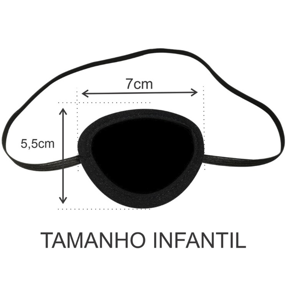 Medidas Tapa Olho Infantil Personalizado
