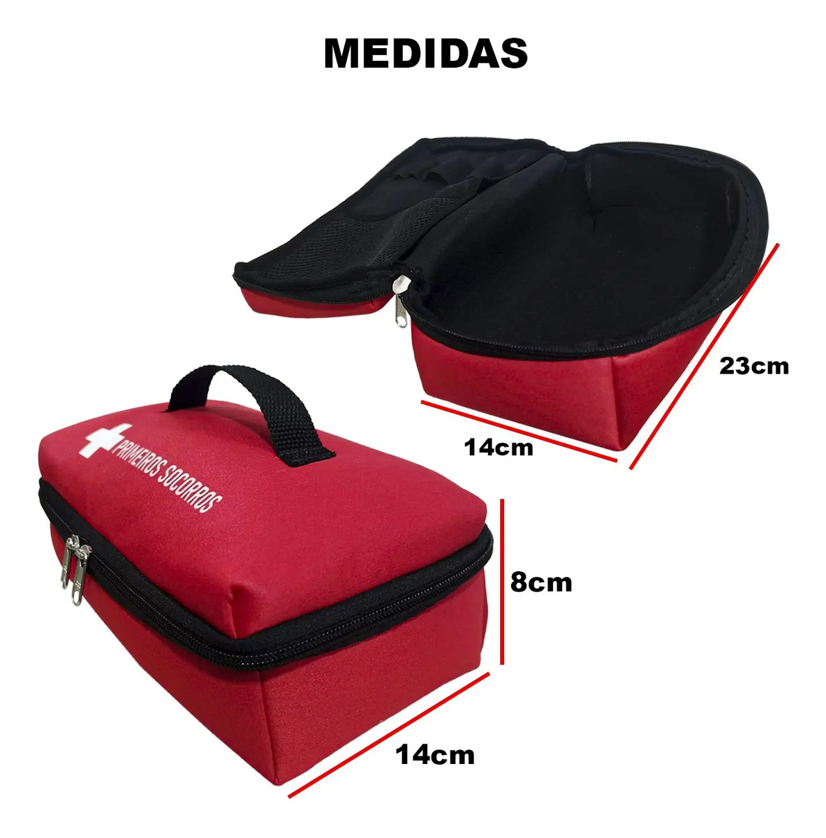Medidas Bolsa Maleta Primeiros Socorros Personalizada