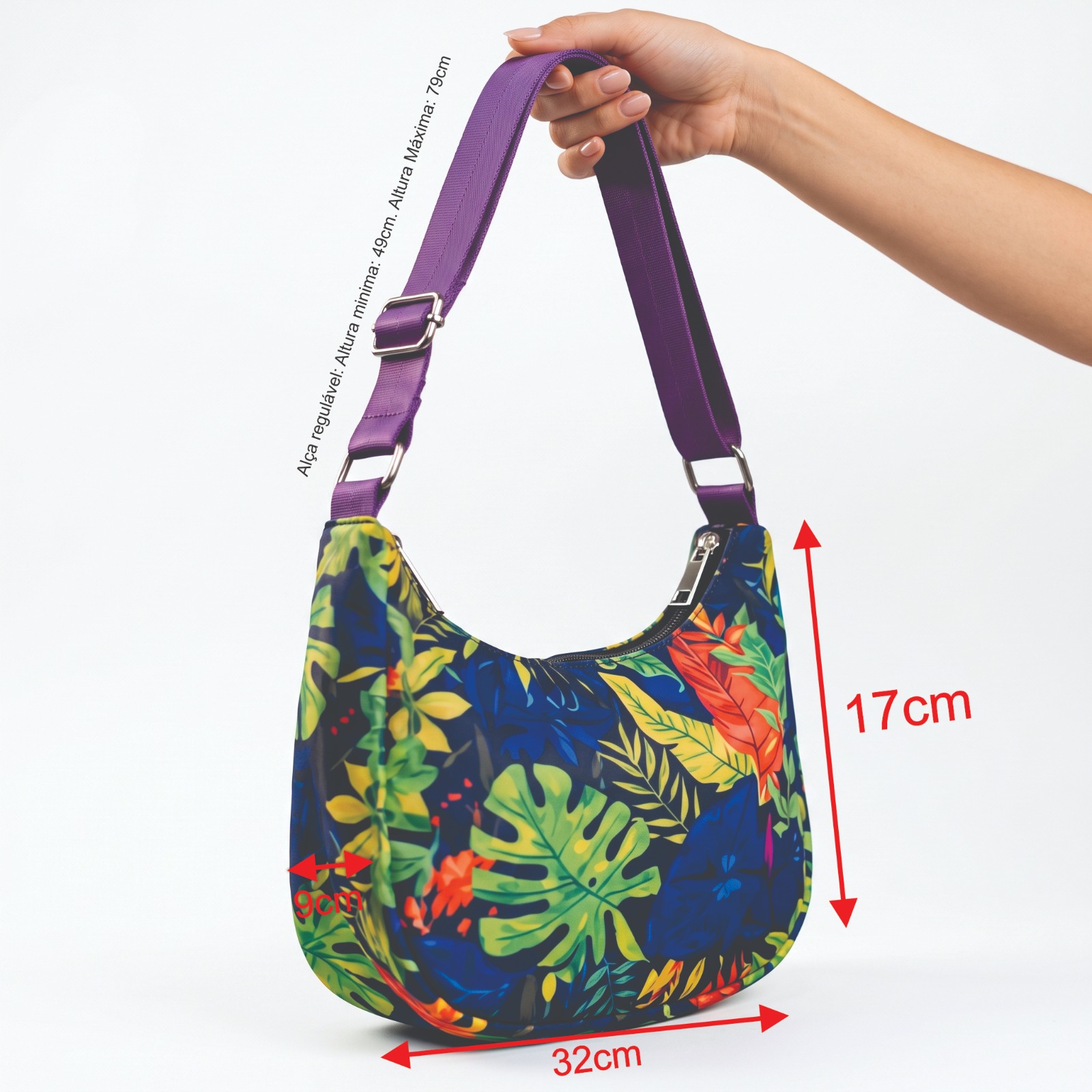Medidas Bolsa Transversal Puffer Personalizada