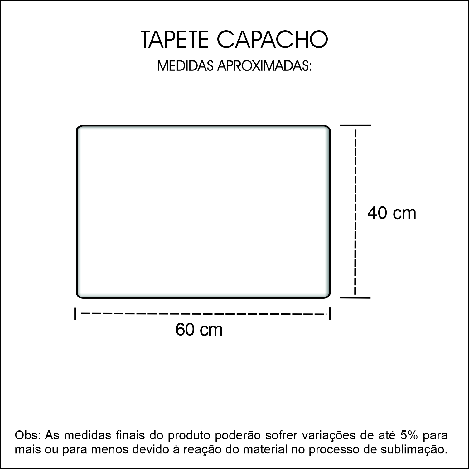 Medidas Tapete Capacho Personalizado