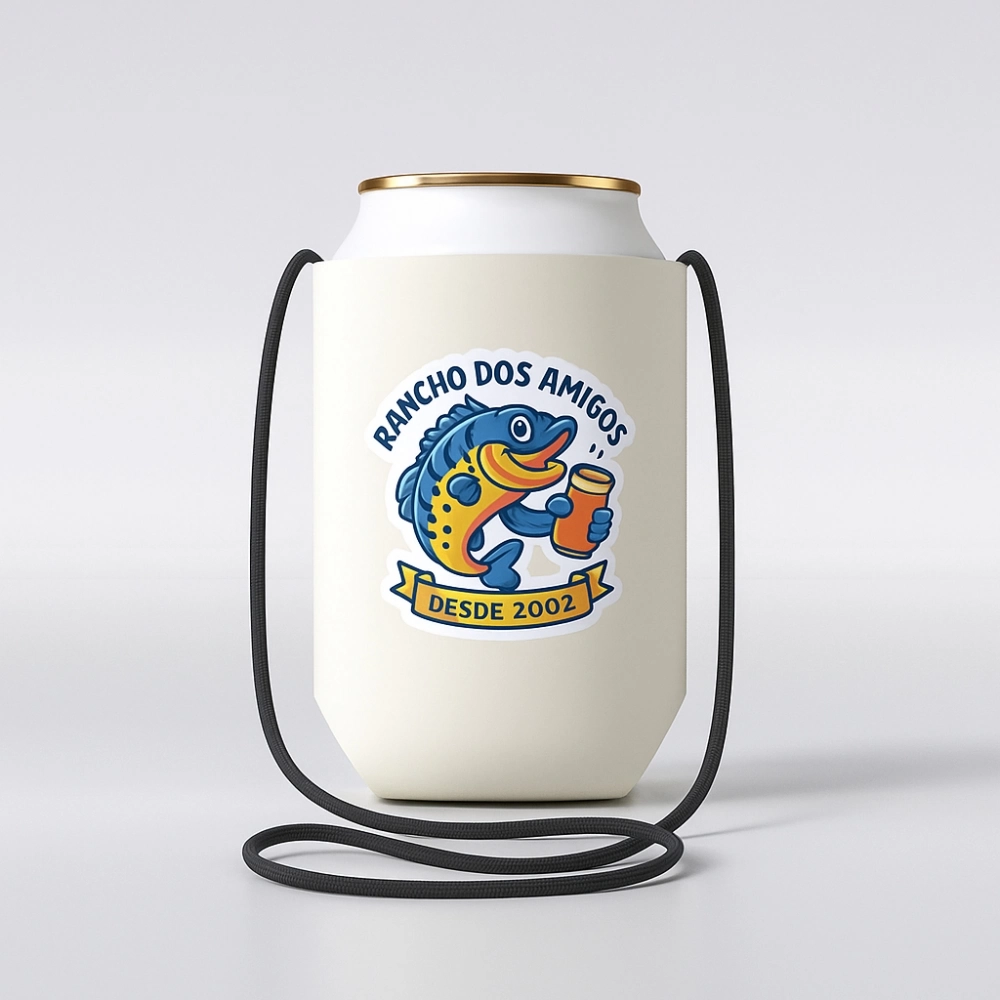 Porta latas com cordão Personalizado - Imagem 3