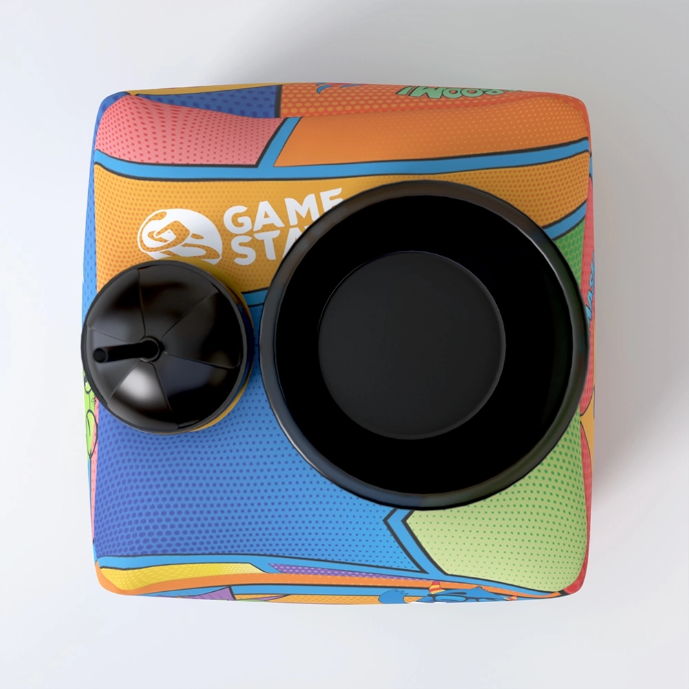 Almofada Porta Pipoca 1 Copo 1 Balde Personalizada - Imagem 1