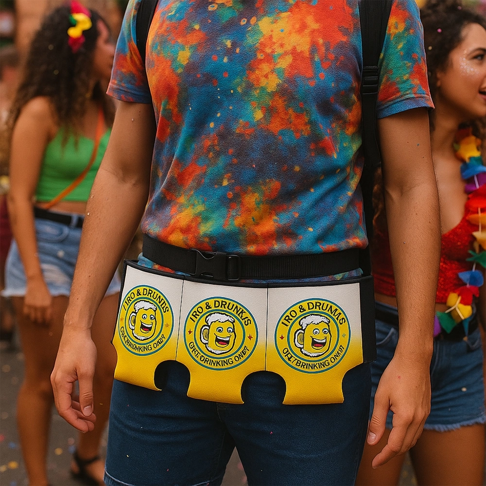 Cartucheira Cinto Porta Lata Personalizado 3 Latas - Imagem 1
