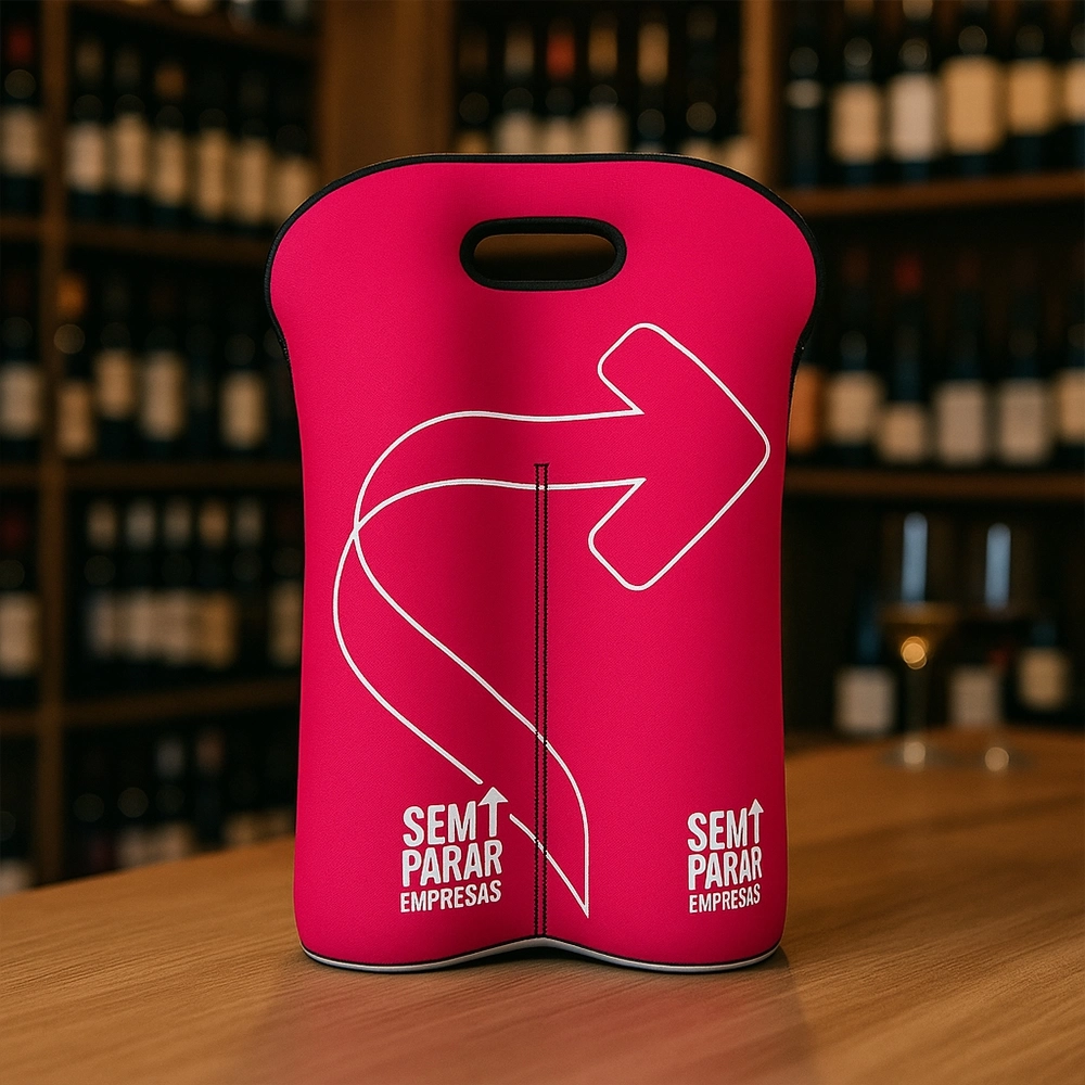 Porta Vinho Duplo Personalizado - Imagem 1