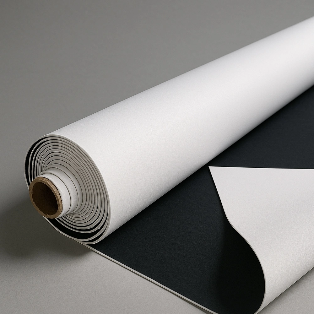 Tecido Neoprene Branco/Preto 3mm Borracha Branca - Imagem 0