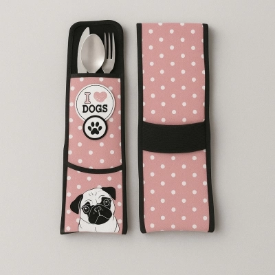 Porta Talheres em Neoprene Personalizado