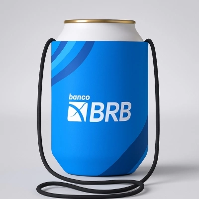 Porta latas com cordão Personalizado