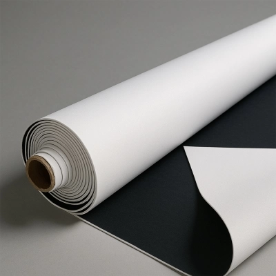 Tecido Neoprene Branco/Preto 3mm Borracha Branca