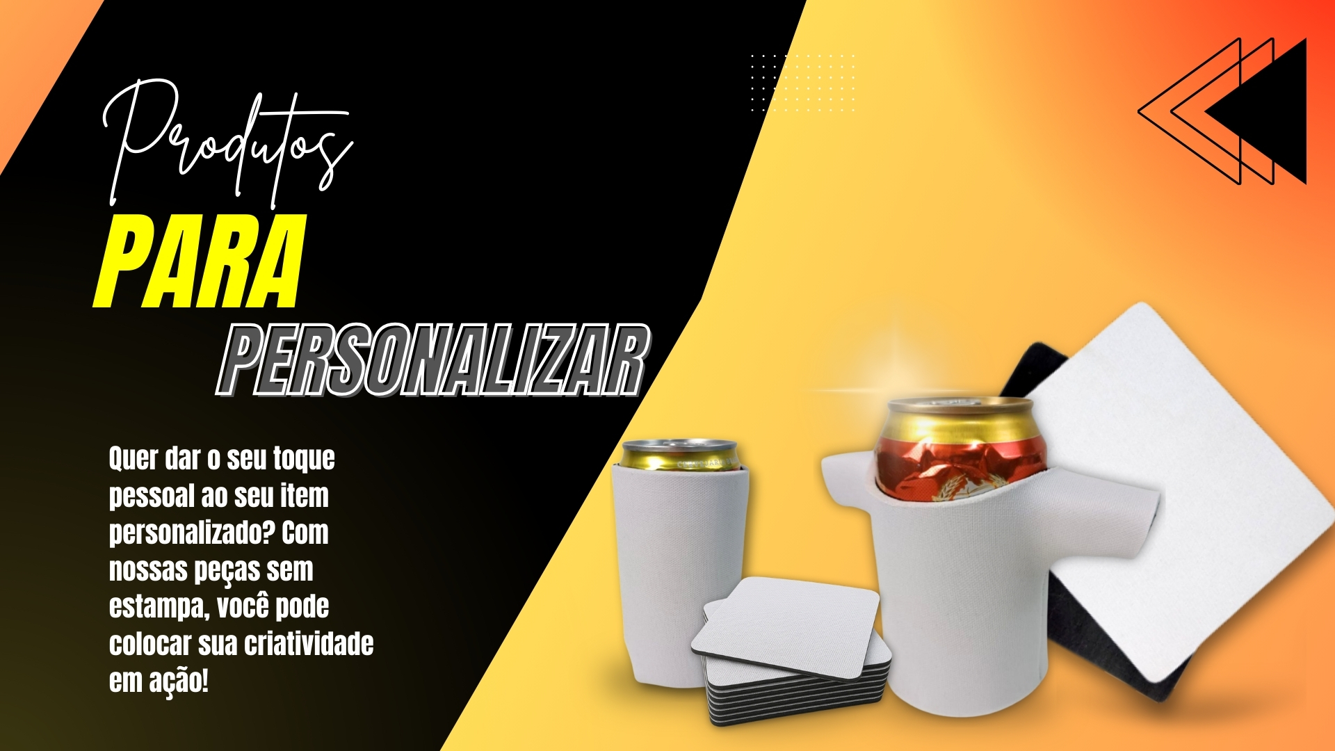 Banner Brindes em Branco para Sublimação