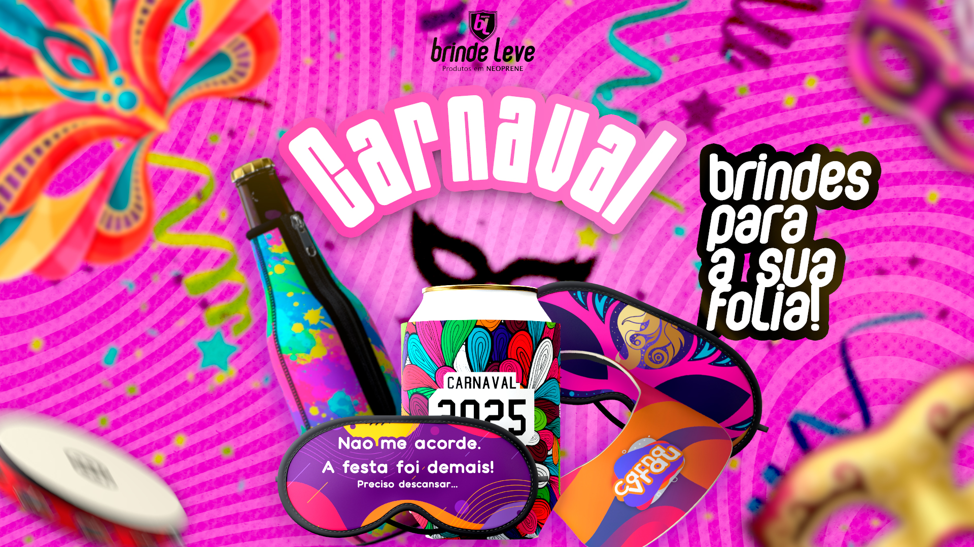 Banner Brindes Para Carnaval
