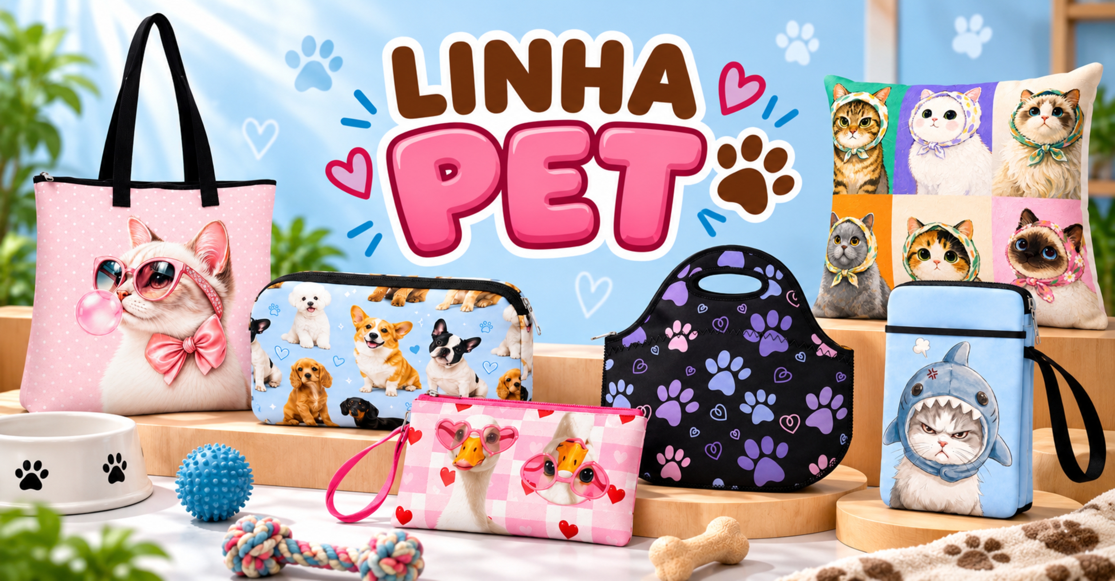 Banner Brindes para Pets Personalizados
