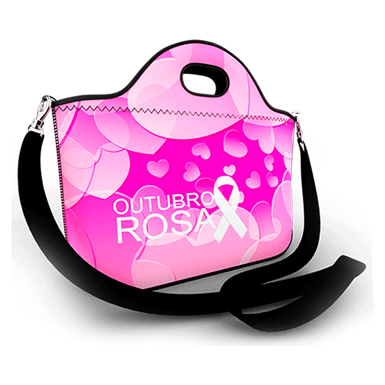 Produto Bolsa Lancheira Plus Personalizada - Brindes Personalizados para o Mês Outubro Rosa